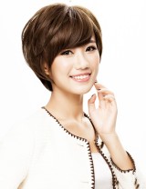 Wigs2you 全假髮 女士短髮直髮 帥氣劉海短卷髮 蓬松逼真假髮套仿真髮W-1009